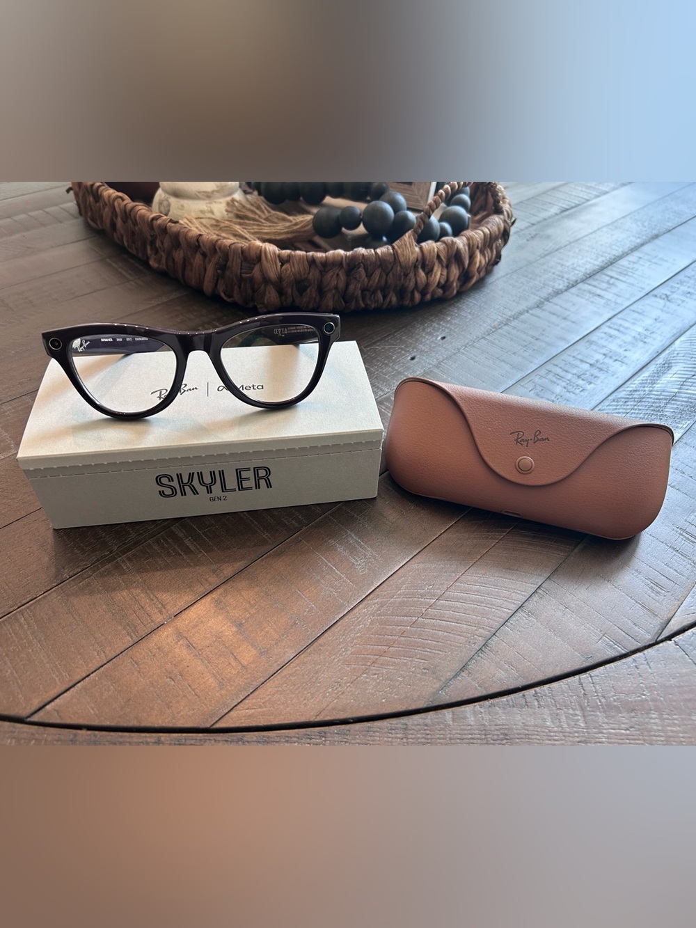 Ray-Ban Skyler Glasses in Mystic Purple size 52